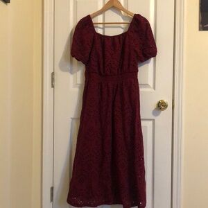 Grace Karin square neck midi dress